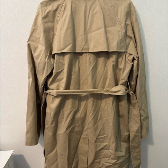 Quince Beige Double-Breasted Trench Coat Size L - Picture 4 of 6